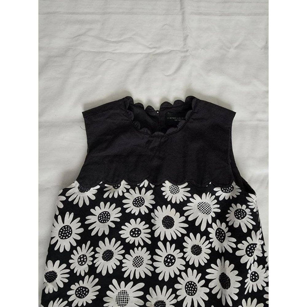 Victoria Beckham Target Kids Girls Daisy Floral Mini Dress Black/White Sz Medium - Picture 13 of 13